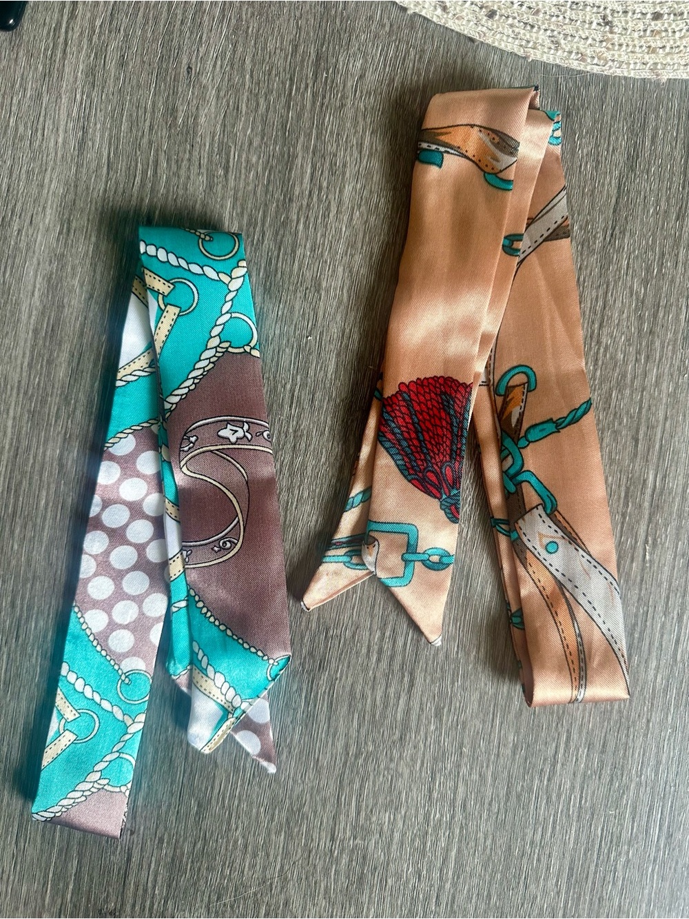 Twilly’s Set of 2 Bag/Etc Scarves NWT